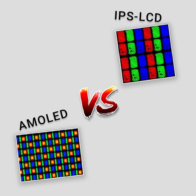 مقایسه کیفیت تاچ ال سی دی IPS و Amoled