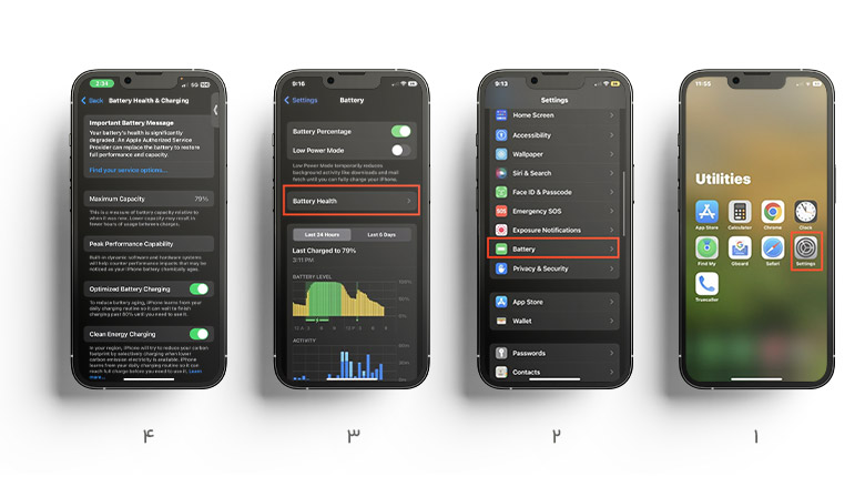 بررسی بابت ارور Important Battery Message در آیفون 