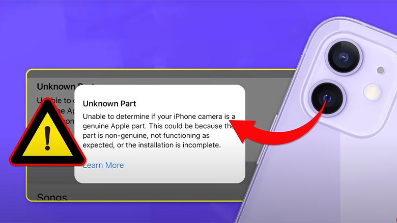 بروز ارور Unknown Part گوشی ایفون